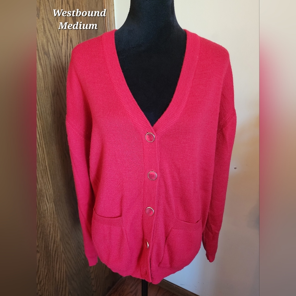 Vintage Westbound‎ Red Cardigan